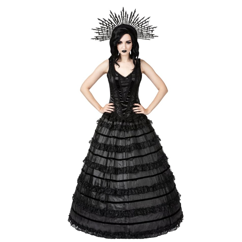 Sinister - 1312 Maxi jupe longue - Noir